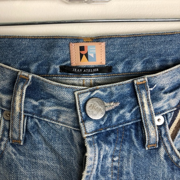 JEAN ATELIER Laurent High Rise Distressed Jeans - Picture 4 of 8